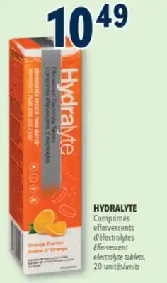 Familiprix HYDRALYTE Effervescent electrolyte tablets 20 units offer