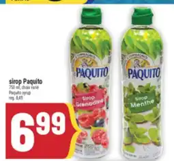 Marché Adonis Sirop Paquito | Paquito syrup offer