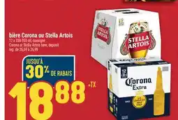 Marché Adonis BIÈRE CORONA OU STELLA ARTOIS | CORONA OR STELLA ARTOIS BEER offer