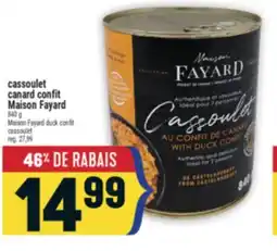 Marché Adonis CASSOULET CANARD CONFIT MAISON FAYARD | MAISON FAYARD DUCK CONFIT CASSOULET offer