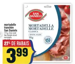 Marché Adonis MORTADELLE TRANCHÉE SAN DANIELE | SAN DANIELE SLICED MORTADELLA offer