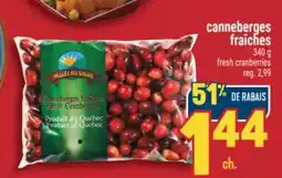 Marché Adonis CANNEBERGES FRAÎCHES | FRESH CRANBERRIES offer