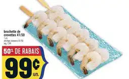 Marché Adonis BROCHETTE DE CREVETTES 41/50 | SHRIMPS SKEWERS 41/50 offer