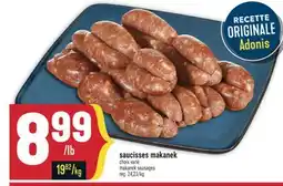 Marché Adonis Saucisses makanek | Makanek sausages offer