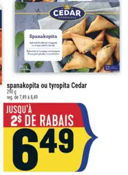 Marché Adonis Spanakopita ou tyropita Cedar offer