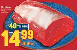 Marché Adonis FILET MIGNON BEEF BUTT TENDERLOIN VACCUM offer