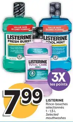 Brunet LISTERINE Rince-bouches sélectionnés offer