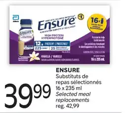 Brunet ENSURE Substituts de repas sélectionnés offer