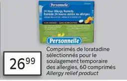 Brunet PERSONNELLE Comprimés de loratadine sélectionnés pour le soulagement temporaire des allergies offer