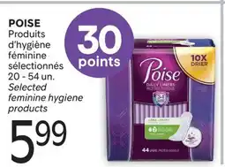 Brunet POISE Produits d'hygiène féminine sélectionnés offer
