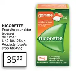 Brunet NICORETTE Produits pour aider à cesser de fumer offer