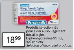 Brunet PERSONNELLE Produits sélectionnés pour aider au soulagement des allergies Diphénhydramine 25 mg offer