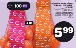 Marches Tradition COMPLIMENTS SEEDLESS ORANGES OR RED GRAPEFRUITS offer