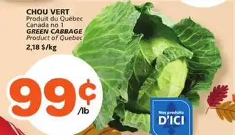 Marches Tradition GREEN CABBAGE offer