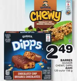 Marches Tradition QUAKER CHEWY, DIPPS BARS offer