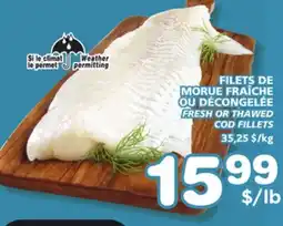 Marches Tradition FRESH OR THAWED COD FILLETS offer