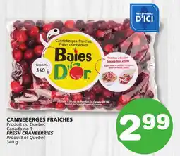 Marches Tradition FRESH CRANBERRIES offer