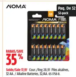 Canadian Tire NOMA Alkaline Batteries offer