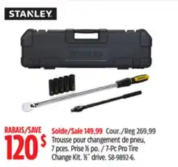 Canadian Tire Stanley 7-Pc Pro Tire Change Kit offer