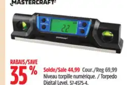 Canadian Tire Mastercraft Torpedo Digital Level offer