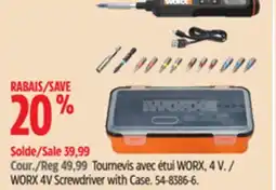 Canadian Tire WORX 4V Screwdriver with Case offer