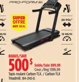 Canadian Tire PRO-FORM Carbon TLX Treadmill offer