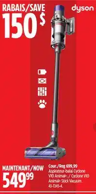 Canadian Tire Dyson Cyclone V10 Animal+ Stick Vacuum offer