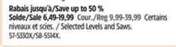 Canadian Tire Mastercraft Selected Levels and Saws offer