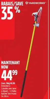 Canadian Tire Yardworks 2-Pulley Ratchet Tree Pruner offer