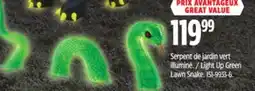 Canadian Tire Light Up Green Lawn Snake offer