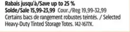 Canadian Tire Mastercraft Heavy-Duty Tinted Storage Totes offer