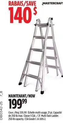 Canadian Tire Mastercraft 21´ Multi-Task Ladder offer