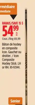 Canadian Tire Sherwood Icon Composite Hockey Stick offer
