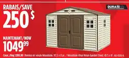 Canadian Tire DURAMAX Woodside Vinyl Resin Garden Shed offer