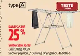 Canadian Tire Type A Gullwing Drying Rack offer