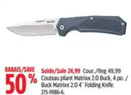 Canadian Tire Buck Matrixx 2.0 4˝ Folding Knife offer