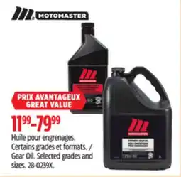 Canadian Tire MotoMaster Selected grades and sizes offer