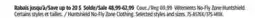 Canadian Tire Huntshield No-Fly Zone Clothing offer