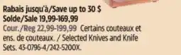 Canadian Tire Hamilton Beach Selected Knives and Knife Sets offer