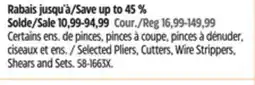 Canadian Tire MAXIMUM Selected Pliers, Cutters, Wire Strippers offer