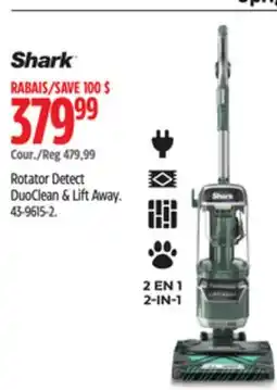 Canadian Tire Shark Rotator Detect DuoClean & Lift Away offer