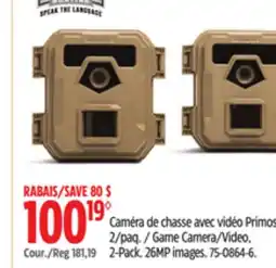 Canadian Tire Primos Game Camera/Video offer