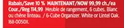 Canadian Tire CANVAS 6-Cube Organizer offer