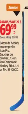 Canadian Tire Sherwood Icon Pro Composite Hockey Stick offer
