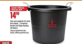 Canadian Tire Gracious Living Bucket with Rope Handles offer