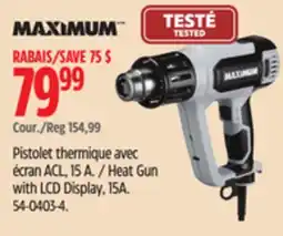 Canadian Tire Maximum Heat Gun with LCD Display offer