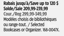 Canadian Tire CANVAS Selected Bookcases or Organizer offer