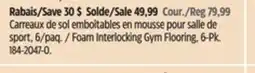 Canadian Tire WA:KE Foam Interlocking Gym Flooring offer