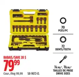 Canadian Tire Black Chrome Socket Sets offer