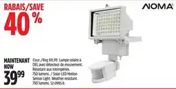 Canadian Tire NOMA Solar LED Motion Sensor Light offer